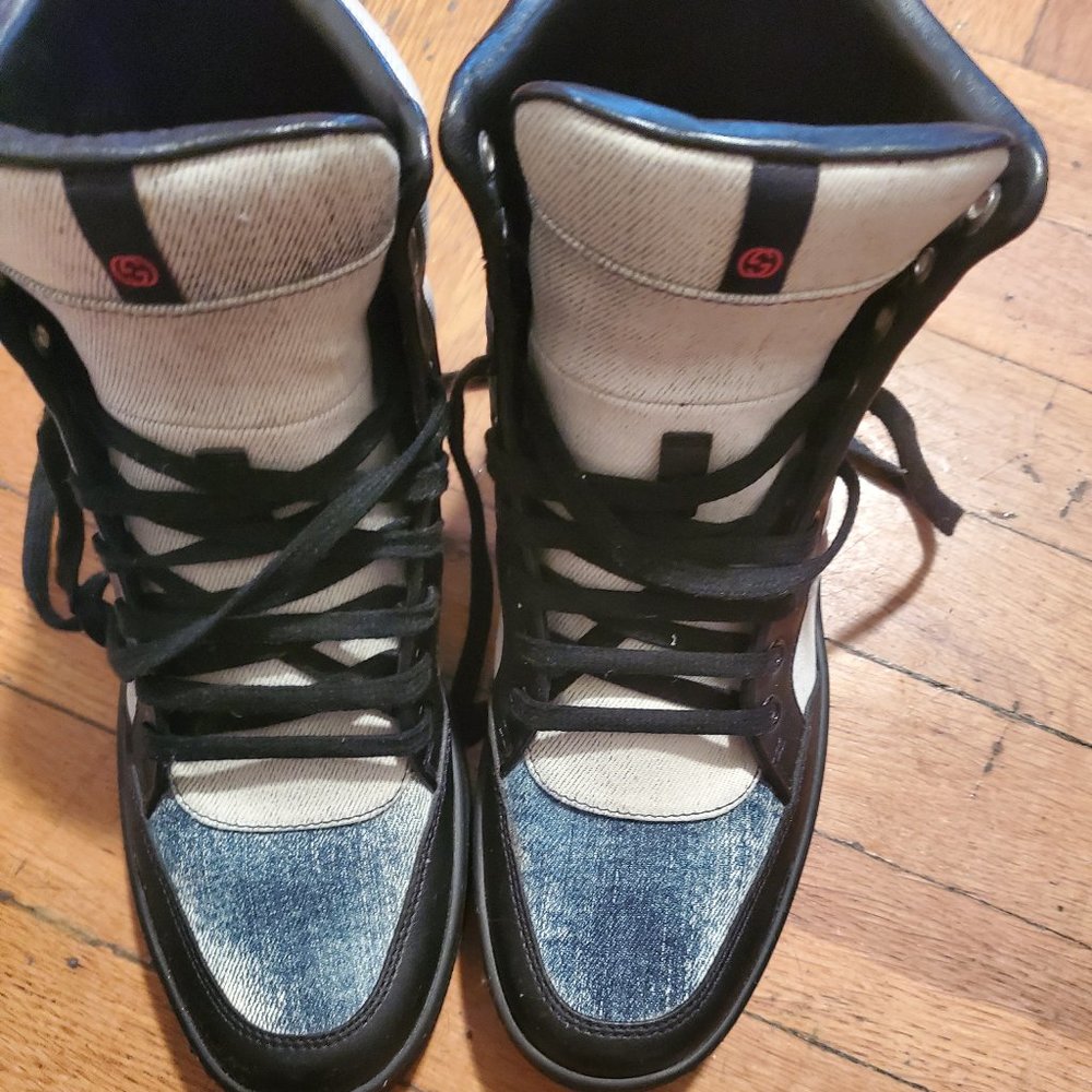 Gucci denim sneaker- Size 39. Worn 1x